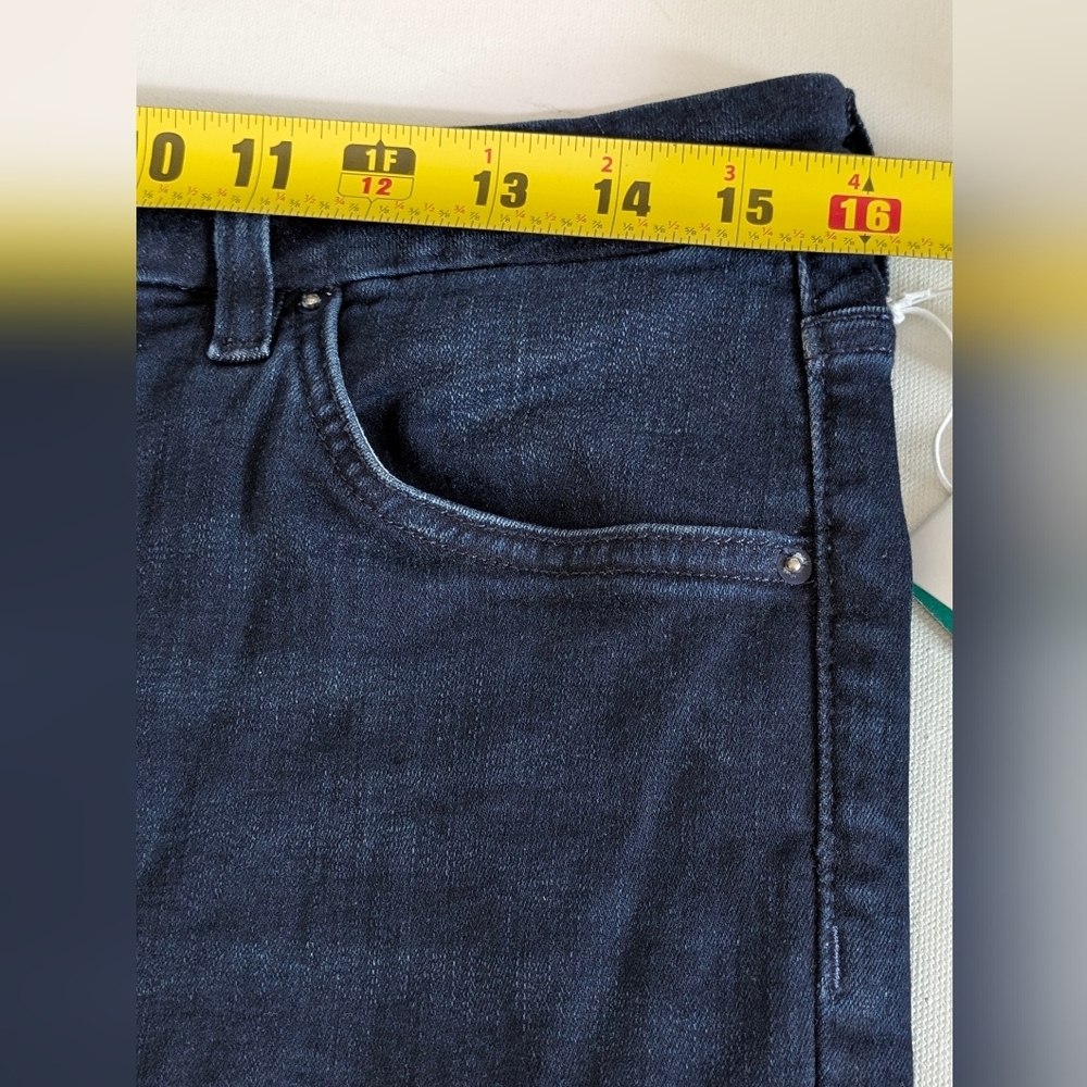 H&M Woman's High Waist Super SKINNY Ankle jeans Blue Size 32 Embrace Denim New - Picture 8 of 12